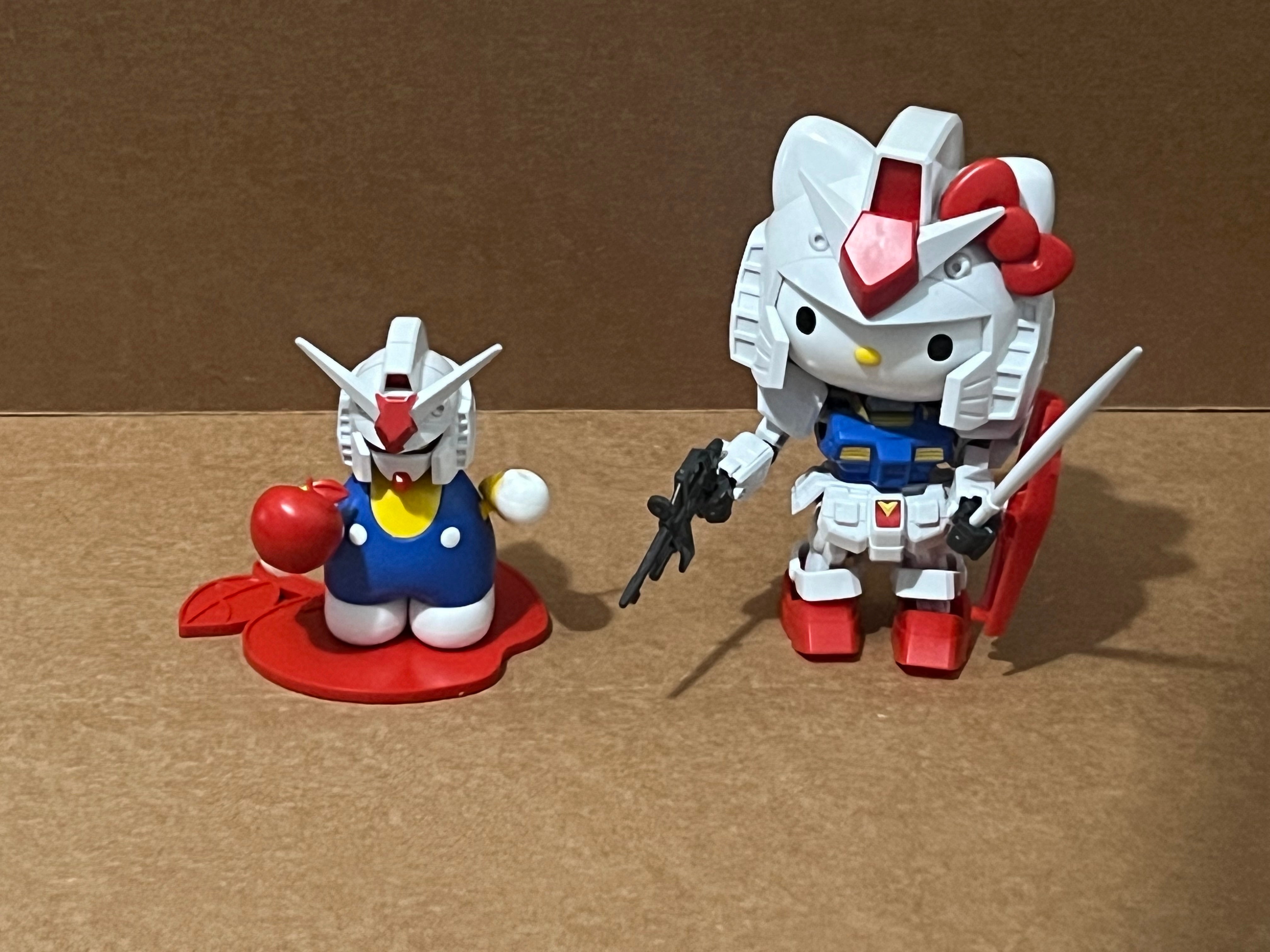 Gundam Hello Kitty and RX-78-2 Gundam SD-EX Standard Model Kit