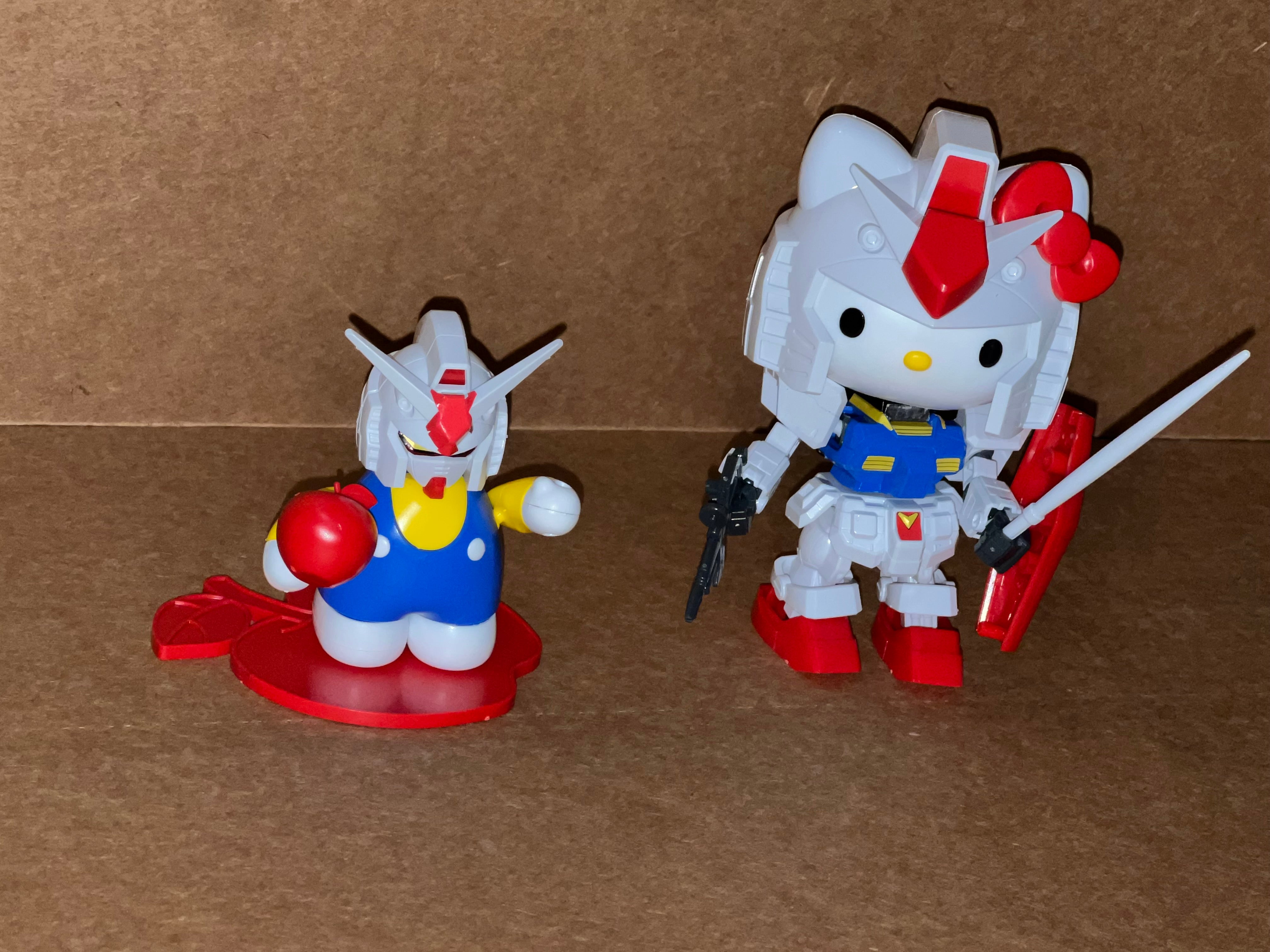 Gundam Hello Kitty and RX-78-2 Gundam SD-EX Standard Model Kit