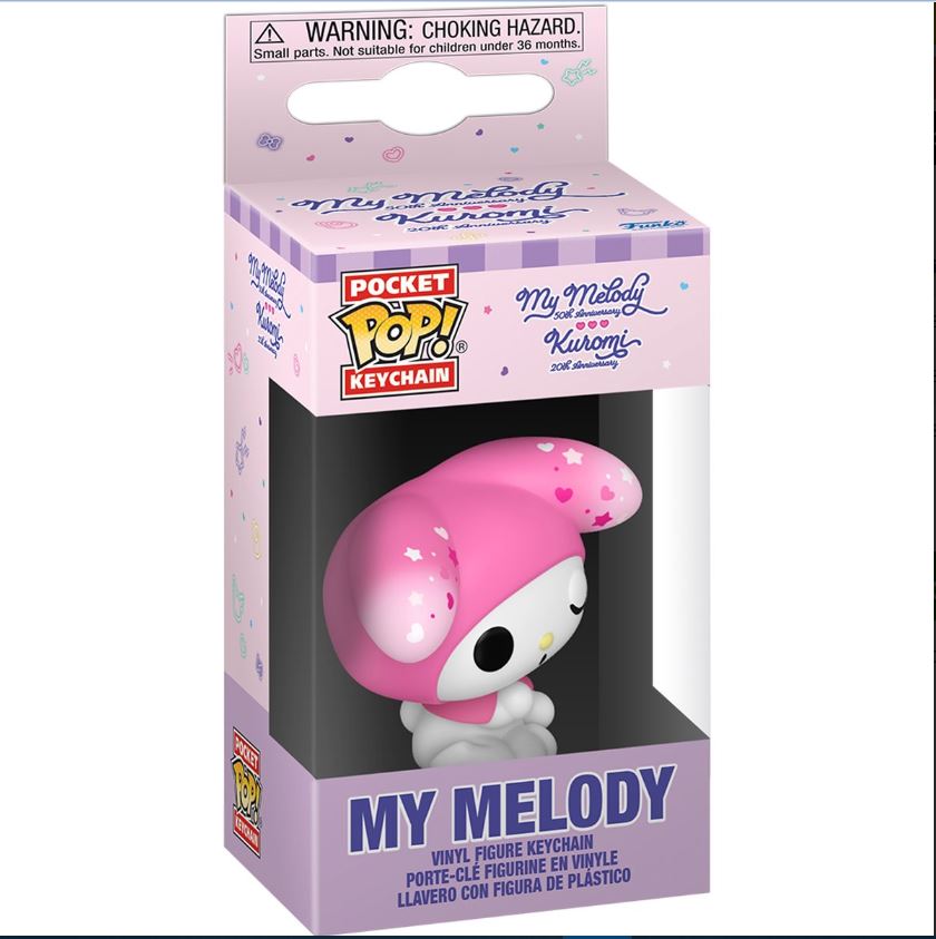 Hello Kitty Kuromi 20th Anniversary My Melody Funko Pocket Pop! Key Chain